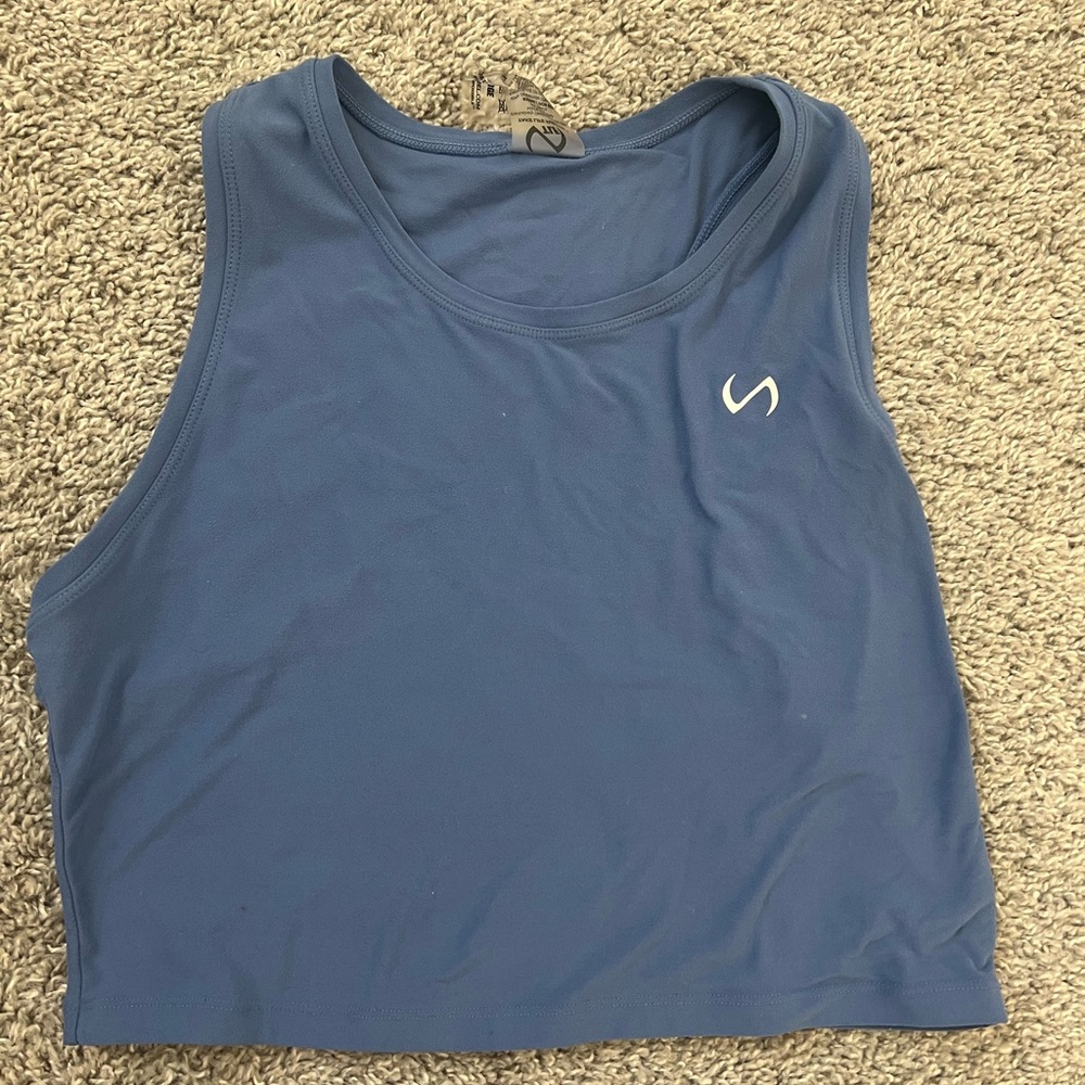 TLF Light Blue Crop Top Womens L